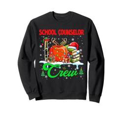 Schulberater Crew Christmas Santa Elf Tools Job Team Sweatshirt von School Counselor Christmas Costume