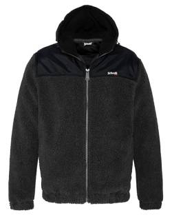 Schott NYC Herren Swward2 Fleece-Hoodie mit Reißverschluss, Schwarz, XL von Schott NYC