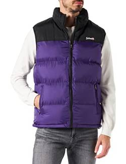 Schott NYC Herren UTAHV SCHOTT Schulterweste gepolstert, violett, XS von Schott NYC