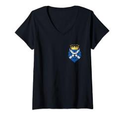 Damen Schottland Flagge Herren Scotland Flag Damen Kinder Scotland T-Shirt mit V-Ausschnitt von Schottland Fahne Schottland Deko Männer Frauen