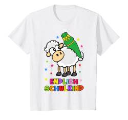 Kinder Einschulung Schulkind 2022 Schulanfang Schaf Jungen Mädchen T-Shirt von Schule Erste Klasse Lustig Witzig Niedlich Fun