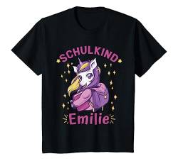 Kinder Schulkind Emilie Einschulung Mädchen T-Shirt von Schulkind Einschulung & Schulanfang