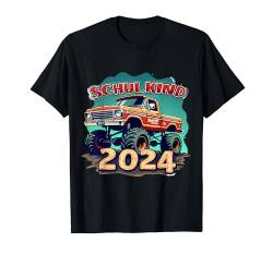 Schulkind 2024 Monstertruck Einschulung Erstklässler T-Shirt von Schulkind Monstertruck 2024 Einschulung Cool