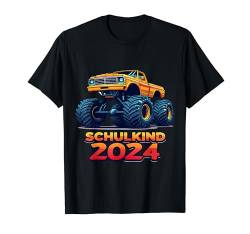 Schulkind 2024 Monstertruck Einschulung Erstklässler T-Shirt von Schulkind Monstertruck 2024 Einschulung Cool