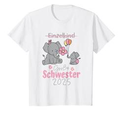 Kinder Große Schwester 2025 Verkündung Schwangerschaft Baby T-Shirt von Schwangerschaft Verkünden Baby 2025