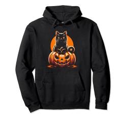 Schwarze Katze Halloween Kostüm Kürbis Für Frauen Pullover Hoodie von Schwarze Katze Kürbis Halloween Outfits