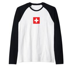 Schweiz Flagge Suisse Switzerland Damen Swiss Kinder Schweiz Raglan von Schweiz Fahne Herren Schwiiz Frauen Deko Männer