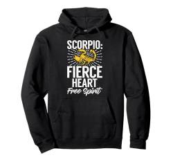 Skorpion heftig Herz frei Geist Skorpion Pullover Hoodie von Scorpio Gifts for Women