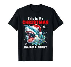 My Christmas Pajama Shirt Santa Shark Sea Animal Lover Team T-Shirt von Sea Animal Christmas Costume