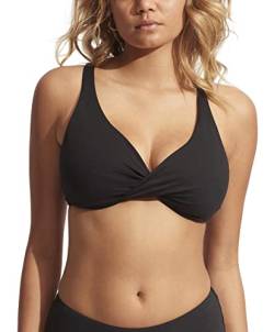 Seafolly Collective Wrap Front F Cu Black - 40 von Seafolly