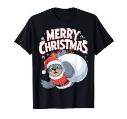 Frohe Weihnachten Siegel T-Shirt von Seal Christmas for kids, women & men