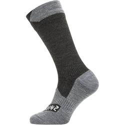 SealSkinz Raynham Waterproof All Weather Mid Length Sock BlackGrey Marl Unisex von SealSkinz