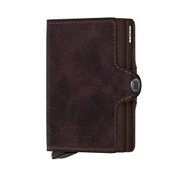 Secrid Vintage Twinwallet Leder Börse mit RFID Schutz 7 cm Chocolate von Secrid