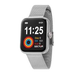 Sector Wristwatch Smartwatches Fashion Herren Mid-34316, Silber, 36.5mm, Armband von Sector