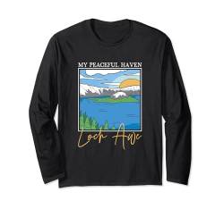 Friede am Loch Awe Langarmshirt von See Urlaub in Großbritannien