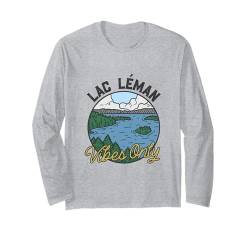 Gute Stimmung am Lac Léman Langarmshirt von See Urlaub in Schweiz