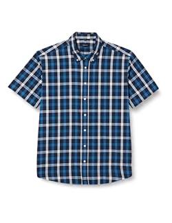 Seidensticker Men's Regular Fit Kurzarm Hemd Shirt, Dunkelblau, M von Seidensticker