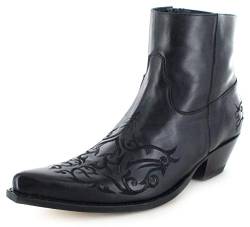 Sendra Boots Unisex Cowboy Stiefel 7216 Snowbut Negro Lederstiefelette Westernstiefelette Schwarz 42 EU von Sendra