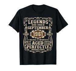 September 63. Geburtstag Geschenke für Männer 1961 63 Jahre alt Bday T-Shirt von September Birthday Gifts for Legendary Men Vintage