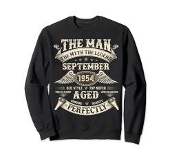 September 1954 70. Geburtstag Geschenke für Männer 70 Jahre alt Bday Sweatshirt von September Birthday Outfits Apparel Gifts for Men