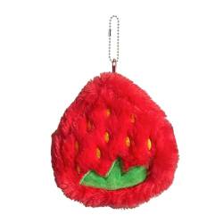 Sghtil Münztasche, Obst-Geldbörse | Kleines Portemonnaie mit Cartoon-Motiv - Verschleißfeste kleine Geldbörse mit Fruchtdesign, Plüschtaschenanhänger, multifunktional, passend für Lippenstift, von Sghtil