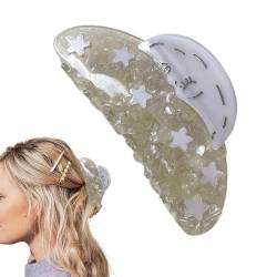 Sghtil Krallenclip für langes Haar, Acetat-Haarspangen für Frauen,Haarklammern Haarspange Backenklemme - Haarschmuck, süße Krallenklammern, Sonnenblumen-Sternschnecken-Haarklammern, Krallenklammern von Sghtil