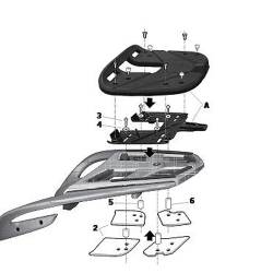 Halter Top Case Motorrad Shad Bmw K 1600 GT (12 bis 17) von Shad