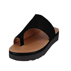 Bunion Splints, Damen Big Toe Hallux Valgus Unterstützung Plattform Sandale Schuhe Für Die Behandlung (38 EU, Schwarz) von ShangSRS