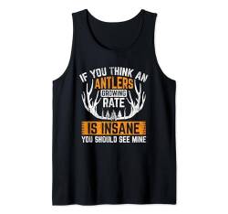 Schuppen Jagdschuppen Jäger Lustiges Hirschgeweih Tank Top von Shed Hunting Lover Gifts