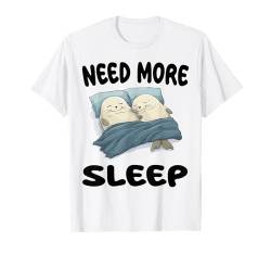 Niedlicher Sheltie Shetland Sheepdog Need More Sleep Pyjama T-Shirt von Sheltie Shetland Sheepdog Pajamas & Nightgown .Co