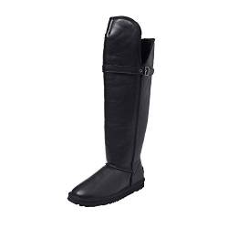 Shenduo Kniestiefel Schneestiefel Winterstiefel Damen Warm Gefüttert Winterschuhe DAA039 Schwarz 36 von Shenduo