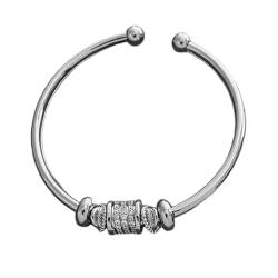 Shenrongtong Manschettenarmbänder für Damen, trendiges Zirkon-Armband | Armreif mit kubischem Zirkonia - Verstellbare Armreifen, Armbänder für Frauen, Winkelarmband für Freunde, Modeschmuck von Shenrongtong