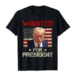 Mugshot T-Shirt - T-Shirt President - Lustige 2024-Shirts mit Mugshot-Design, Cooles Mugshot-T-Shirt für Teenager und Erwachsene von Shenrongtong