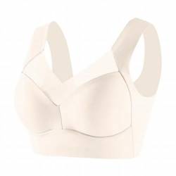 Shffuw BH Damen Ohne Bügel Damen-BHS Damen Nahtlos Spitzen Bralette Weicher Damen GroßE GrößE Sexy Push Up BH Gepolstert - Atmungsaktiver und Leichter, Klassische Bustier Bra Senioren BH von Shffuw