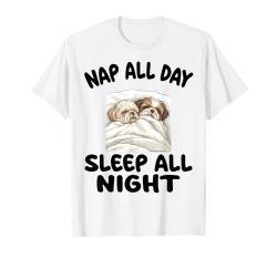 Süßer Shih Tzu Schlafanzug, für Nickerchen, den ganzen Tag, Schlaf, die ganze Nacht T-Shirt von Shih Tzu Pajamas & Nightgown .Co