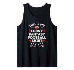 Fußballtrikot "This Is My Lucky Fantasy", Humor Tank Top von Shirt-o-Topia