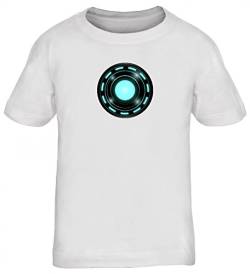 Shirtstreet Kult Film Kids Kinder T-Shirt mit Arc Reactor Motiv, Größe: 134/146,weiß von Shirtstreet