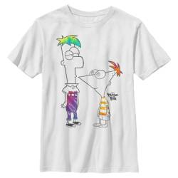 Disney Classics - Phineas und Ferb - Phineas and Ferb Boys of Tie Dye - Kinder T-Shirt von Shirtinator