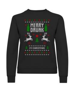 Merry Drunk I Am Christmas · Frauen Pullover von Shirtinator