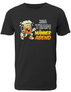 T-Shirt Junggesellenabschied Männer: Team Männerabend für das JGA Team des Bräutigams - Herren T-Shirt von Shirtoo