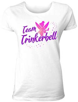 Team Trinkerbell Junggesellinnenabschied Tshirt und Karneval Fasching Shirt für Damen von Shirtoo