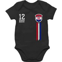 Shirtracer Shirtbody 12. Mann Kroatien Fan-Shirt 2024 Fussball EM Fanartikel Baby von Shirtracer