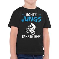 Shirtracer T-Shirt Echte Jungs fahren BMX Kinder Sport Kleidung von Shirtracer