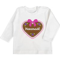 Shirtracer T-Shirt Herzmadl mit Lebkuchenherz Mode für Oktoberfest Baby Outfit von Shirtracer