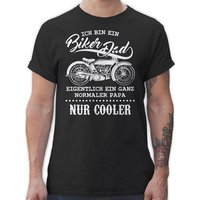 Shirtracer T-Shirt Ich bin ein Biker Dad Vatertag Geschenk für Papa von Shirtracer