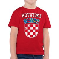 Shirtracer T-Shirt Kroatien Wappen Hrvatska Krotatisch (1-tlg) 2024 Fussball EM Fanartikel von Shirtracer