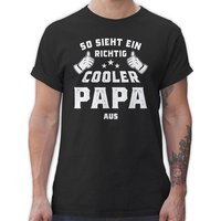 Shirtracer T-Shirt So sieht ein richtig cooler Papa aus Vatertag Geschenk für Papa von Shirtracer