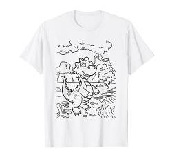 Dinosaurier Tshirt zum bemalen und ausmalen jungs T-Shirt von Shirts zum bemalen & ausmalen mit Vordruck