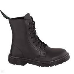 Shoezuu 8 Eye UK Boots Zip black mono von Shoezuu Vegan