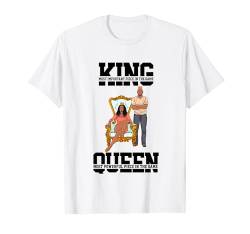 Black King Melanin Queen Juneteenth Männer Frauen Jungen Mädchen Luv T-Shirt von Shopp
